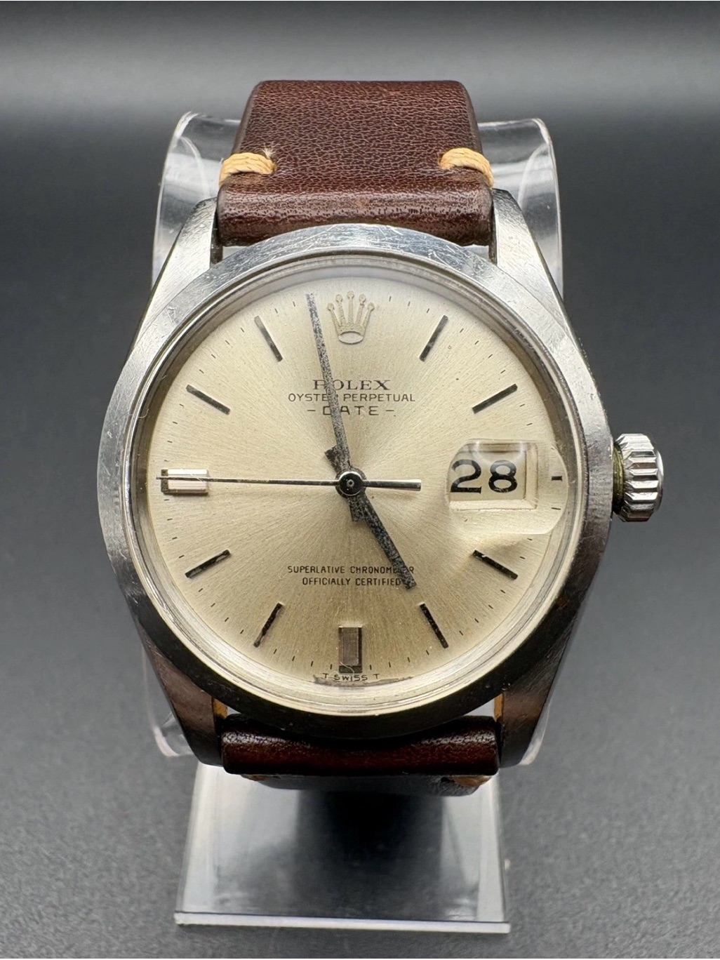 1971 Rolex Oyster Perpetual Date 1500 Vintage Cal 1570 Automatic Mens Watch